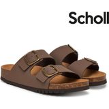 Slipper Scholl Women Josephine Synthetic Nubuck Brown-Schoenmaat 35