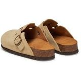 Scholl - Fae Suede Klomp - Beige - Suède - Comfortabele Draagervaring
