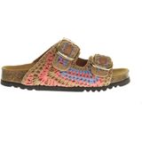 Scholl - Noelle Crochet - Slipper - Dk Brown - Polyester/Suède