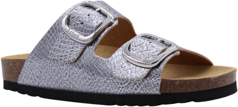 Scholl - Noelle - Slippers - Zilver - Synthetisch - Reptiel