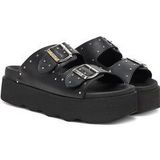 Scholl - Heather Slippers - Zwart - Comfortabele Gezondheidsslippers