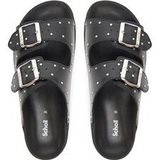 Scholl - Heather Slippers - Zwart - Comfortabele Gezondheidsslippers