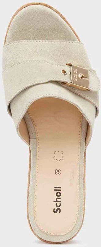 Scholl Sandalettes Janelle Suede - Zandkleur