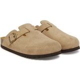 Scholl - Fae Suede - Klomp - Dark Beige - Suède - Verstelbare Gesp