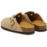 Scholl - Fae Suede - Klomp - Dark Beige - Suède - Verstelbare Gesp