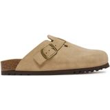 Scholl - Fae Suede - Klomp - Dark Beige - Suède - Verstelbare Gesp