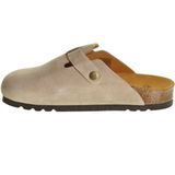 Scholl - Fae Suede - Klomp - Dark Beige - Suède - Verstelbare Gesp