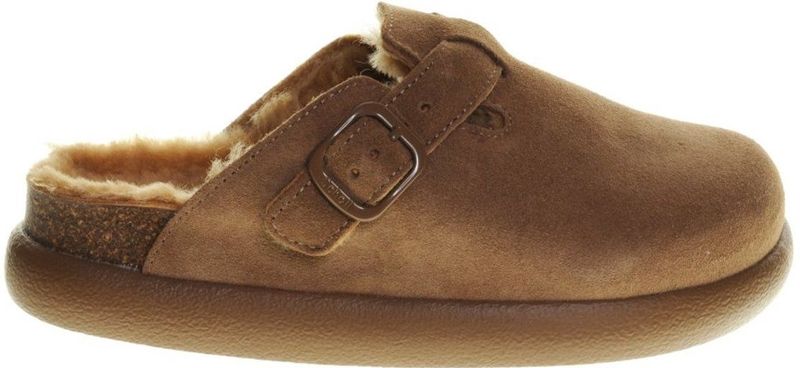 Scholl - Fae Chunky Sabot - Beige - Dames - Leer