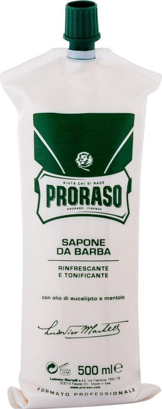 Proraso - Groen Scheerzeep - 500ml - Eucalyptusolie - Menthol