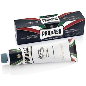 Proraso - Blauw Scheercrème - Tube - Aloë Vera - Vitamine E