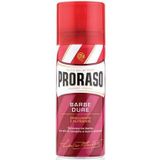 Proraso Red Barbe Dure scheerschuim, per stuk verpakt (1 x 400 ml)