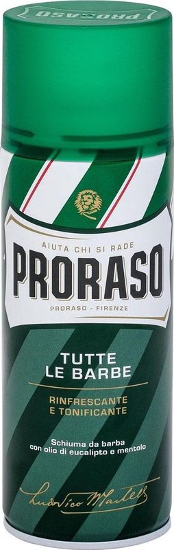 Proraso Scheerschuim Groen 400 ml.