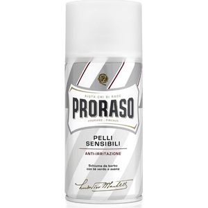 Proraso - Mousse - Scheerschuim - Wit - Voor Gevoelige Huid
