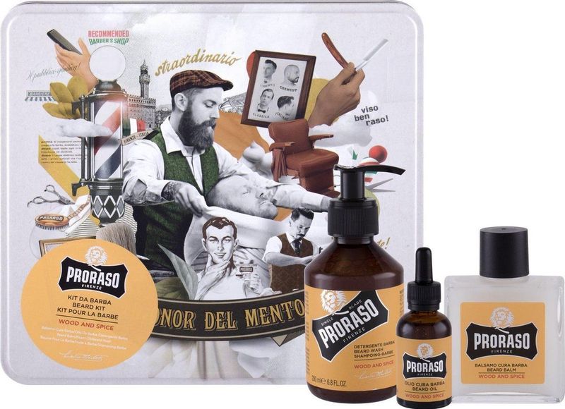 Proraso - Giftset - Baardverzorging - Wood And Spice - Houtachtige Geur