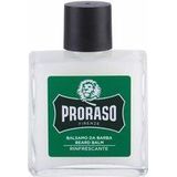 Proraso 400373 Baardbalsem GREEN Refreshing - klassieker met menthol en eucalyptus - voor normale hui, 100 ml,eén maat,kleur