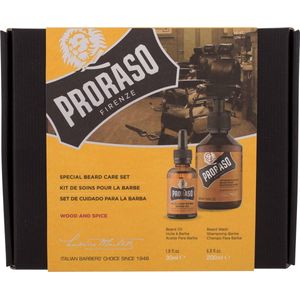 Proraso - Duoset - Wood & Spice shampoo & baardolie