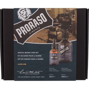 Proraso - Azur Lime - Baardverzorgingsset - Cadeauset - Italië