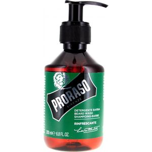 Proraso - Green Refresh - Baardshampoo - 200 ml - Natuurlijk - Siliconenvrij