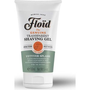 Floid - Vetyver Splash - Scheergel - 150 ml - Transparant - Glycérine voor Hydratatie