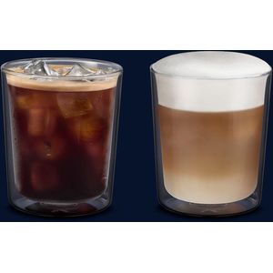 Kopjes - Set van 2 - Dubbelwandig Borosilicaatglas - Transparant - 400 ml