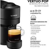 De'Longhi - Vertuo Pop - Koffiezetapparaat - Zwart - Gerecycled Materiaal