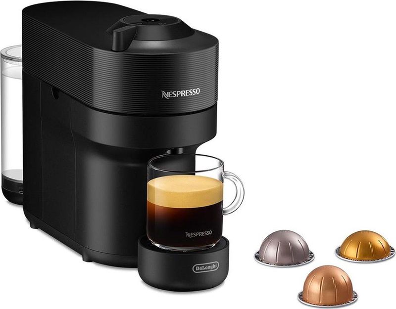 De'Longhi - Vertuo Pop - Koffiezetapparaat - Zwart - Gerecycled Materiaal