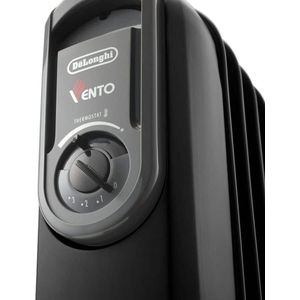 De'Longhi Serie Nano TRNS0505M Radiatore ad Olio Elettrico, 5 elementi, Calore a Lungo, Manopole