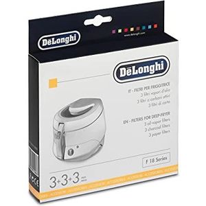 DeLonghi FIL.F18 Filterset voor friteusen F18233, F18316, F18436 zwart/wit