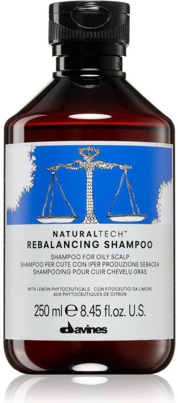 Davines - Naturaltech Rebalancing Shampoo - Dieptereinigende Shampoo - 250 ml - Voor Vette Hoofdhuid