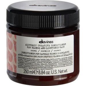 Conditioner for Blonde or Graying Hair Davines Alchemic Coral 250 ml