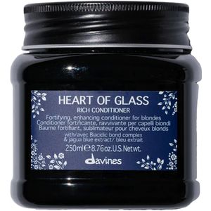 Davines Heart of Glass Rich Conditioner 250 ml - Zilvershampoo - Voor Blondines