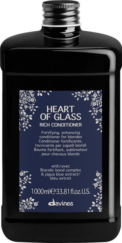 Davines - Heart of Glass Rich Conditioner - Versterkende Conditioner - 1000 ml - Haarverzorging