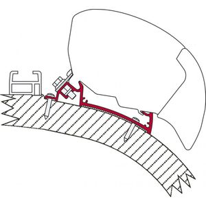 FiammaChartago Chick Rapido i80 - i90 Luifel adapter voor Fiamma F80/F65 400 cm