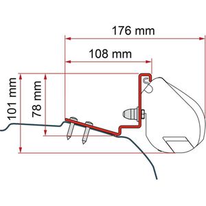 Fiamma luifel Adapter Kit Ford Custom Cap Coast/Capland/Caplife - Deep B