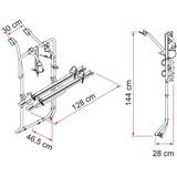 Fiamma - CARRY BIKE VW T5 D - Fietsendrager - Zwart - Verstevigd Design