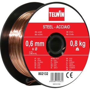 TELWIN - Lasdraad staal - STEEL WIRE COIL 0,6 MM 0,8 KG