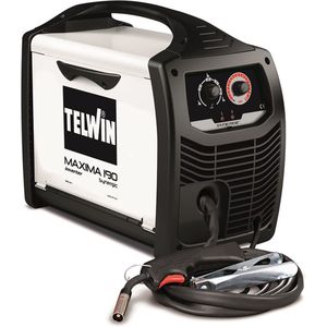 Telwin 816086 Maxima 190 Synergic Inverter lasapparaat met draad voor Mig-Mag/Flux/Brazing, wit