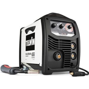 Telwin Maxima 200 Synergic, Inverter draadlasapparaat MIG-MAG/FLUX/BRAZING/MMA/TIG DC- LIFT, 170A