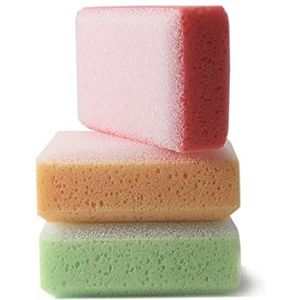 martini SPA - Massage Color - Spons New Skin Double Action, polyurethaan, willekeurige kleur, 14,3 x 9,5 x 5,5 cm, 17 g, 1 eenheid - Gemaakt in Italië -