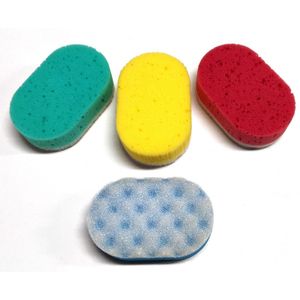 Martini Massagespons - Voordeelset 3 Stuks - 3 verschillende Kleuren - Afmeting: 14 cm x 9 cm x 5 cm.