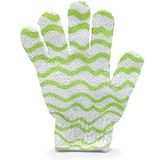 Peeling & Scrubhandschoen - Paars/Wit - Voordeelset 2 Stuks