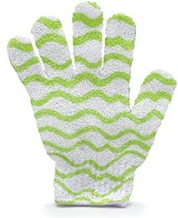 Peeling & Scrubhandschoen - Paars/Wit - Voordeelset 2 Stuks