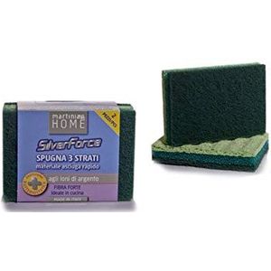 Martini SPA Utility Scouring Sponges 3 Lagen met Fibre Silver Force, Multi-Colour, One