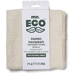 Martini SPA Green Huishoudelijke Spons Vloerkleed Bamboe Fibre, Natuurlijke Beige, Een