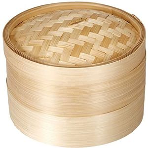 Excelsa 45248 Azië stoompan van bamboe, diameter 22 cm, naturel