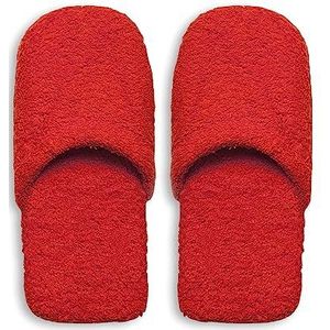Excelsa - Warme badslippers van badstof - heren - 30 x 12 x 5 cm 29 x 12 x 5 cm rood