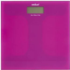 Excelsa Spa Elektrische personenweegschaal, violet, 30 x 30 cm