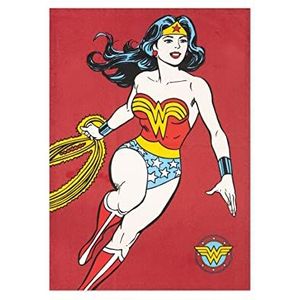 Excelsa Wonder Woman keukenhanddoek, 100% katoen, 70 x 50 cm, met knoopsluiting