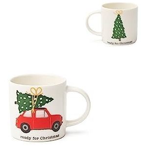 Excelsa Ready for Christmas Koffiekopjesset, 6 stuks