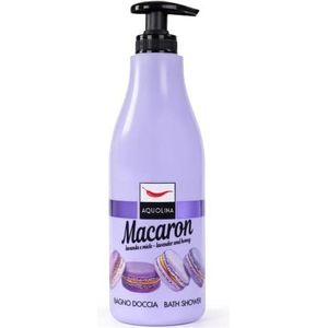 Aquolina Douchegel Macaron Lavendel en Honing. Delicaat en licht schuimbad dat snel wordt opgenomen - 500 ml